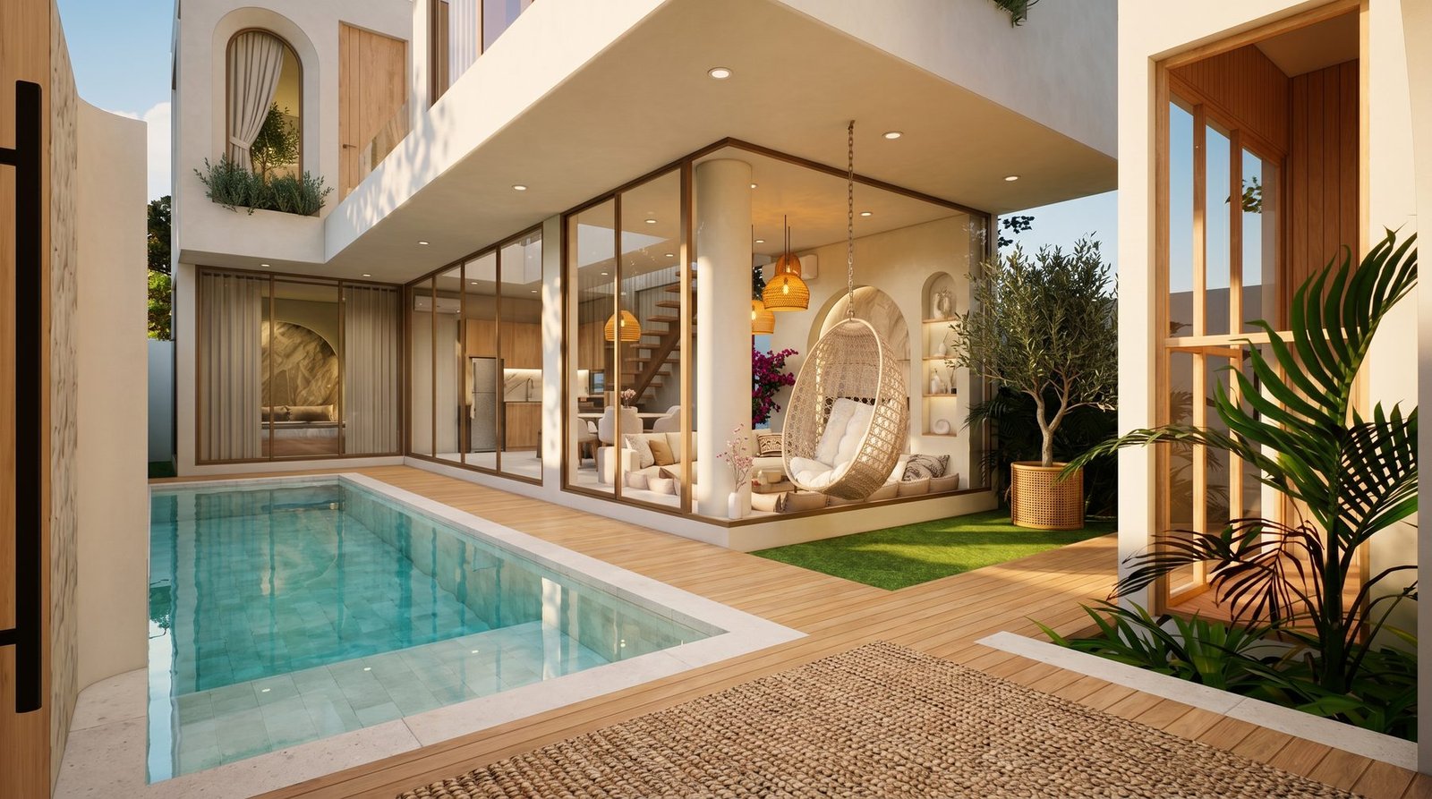 Tropical surrounds and landscaped grounds